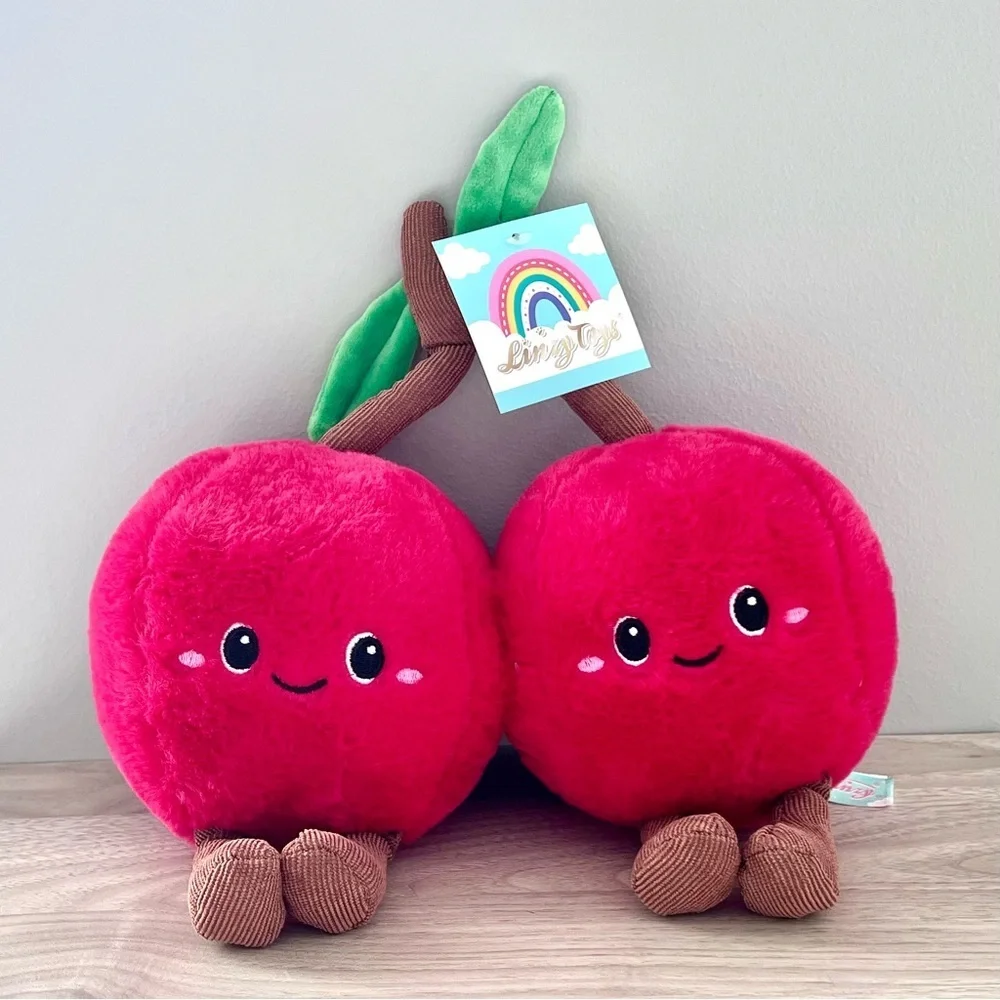 Cherries Plush | 10″ | Red